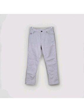 VASSI Wearable Art Italy Pants Mens IT 48 US S Cream Cotton Linen Pockets Luxury